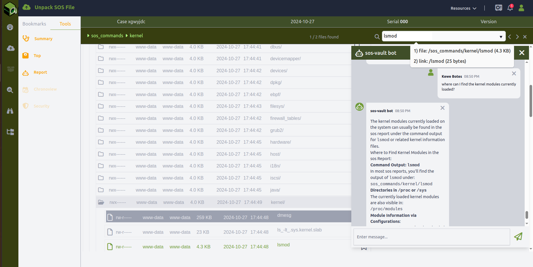 Step 3. Browse and analyze the report with our AI asstant